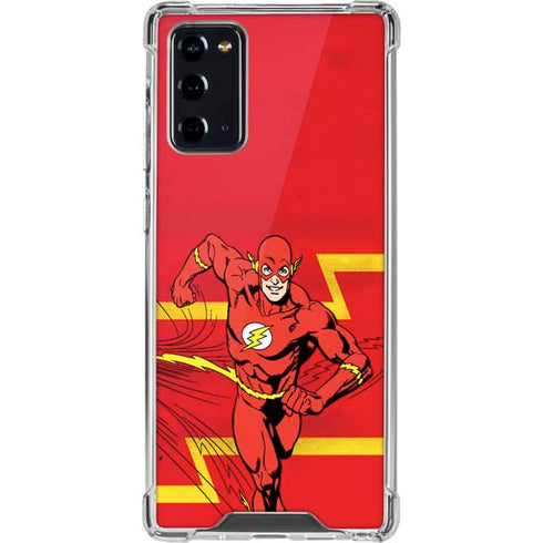 DC Comics The Flash Classic Art Running Pose Galaxy Note20 5G Clear Case