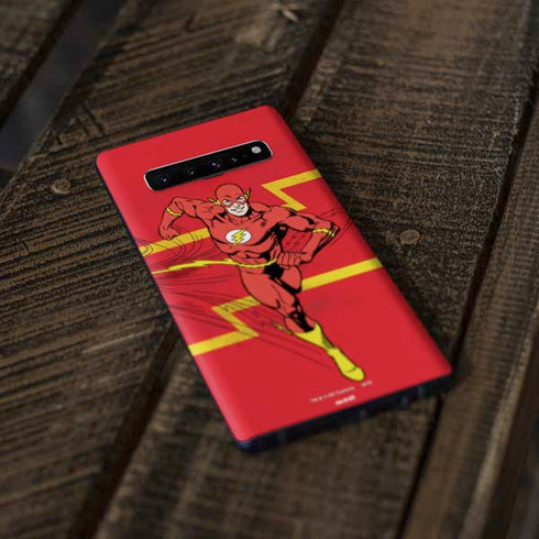 DC Comics The Flash Classic Art Running Pose Galaxy S10 Plus Skin