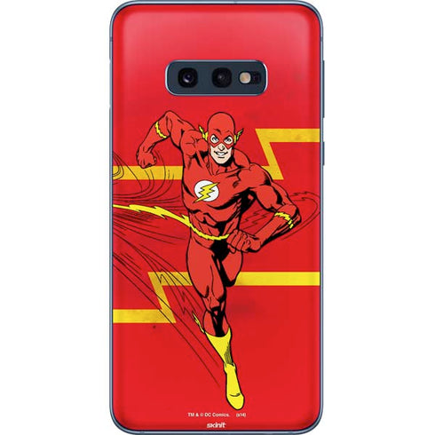 DC Comics The Flash Classic Art Running Pose Galaxy S10e Skin
