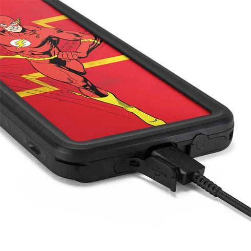 DC Comics The Flash Classic Art Running Pose Galaxy S20 Plus Waterproof Case