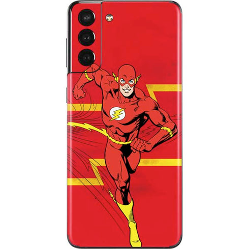 DC Comics The Flash Classic Art Running Pose Galaxy S21 Plus 5G Skin