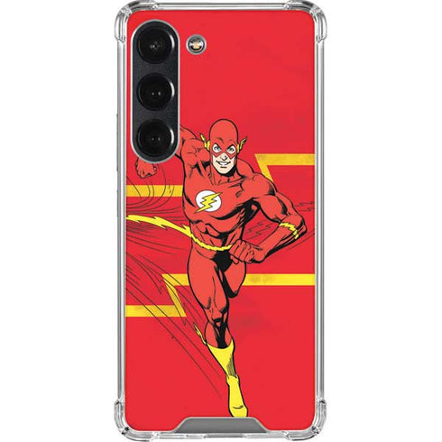 DC Comics The Flash Classic Art Running Pose Galaxy S23 Clear Case