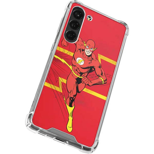 DC Comics The Flash Classic Art Running Pose Galaxy S23 Plus Clear Case