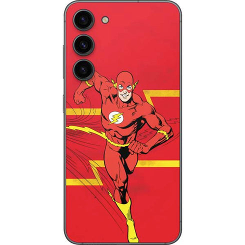 DC Comics The Flash Classic Art Running Pose Galaxy S23 Plus Skin