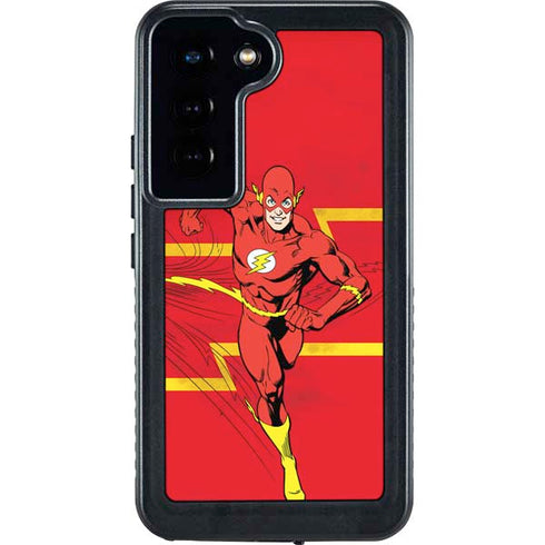 DC Comics The Flash Classic Art Running Pose Galaxy S23 Waterproof Case