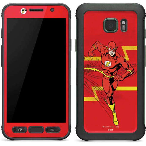 DC Comics The Flash Classic Art Running Pose Galaxy S7 Active Skin
