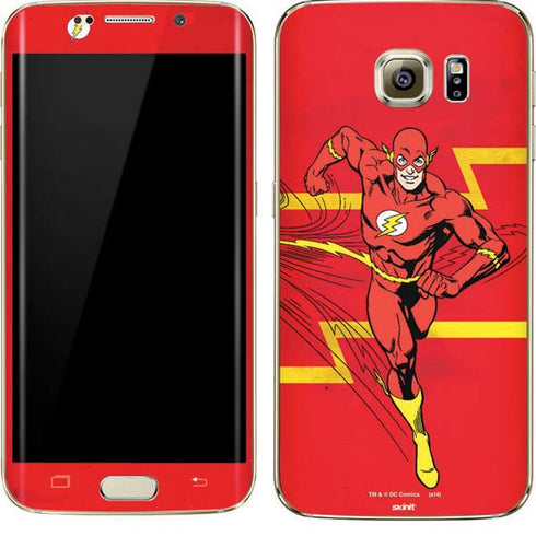 DC Comics The Flash Classic Art Running Pose Galaxy S7 Edge Skin