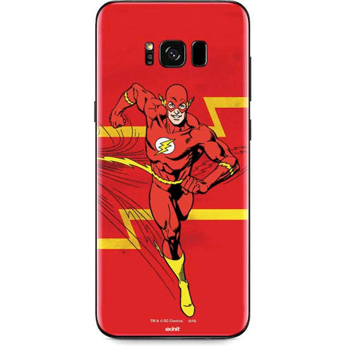 DC Comics The Flash Classic Art Running Pose Galaxy S8 Skin