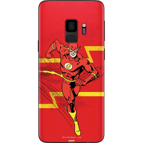 DC Comics The Flash Classic Art Running Pose Galaxy S9 Skin