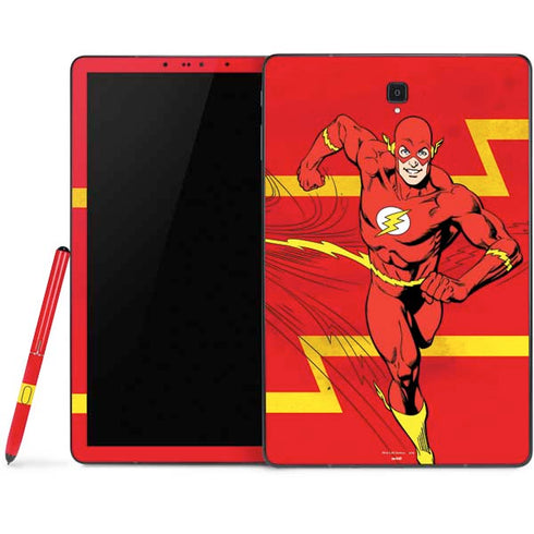 DC Comics The Flash Classic Art Running Pose Samsung Galaxy Tab Skin