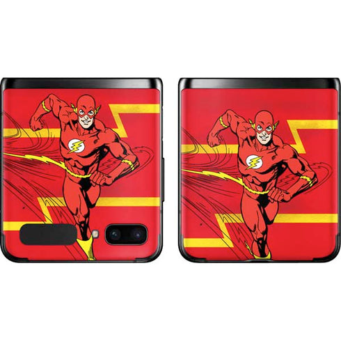 DC Comics The Flash Classic Art Running Pose Galaxy Z Flip Skin