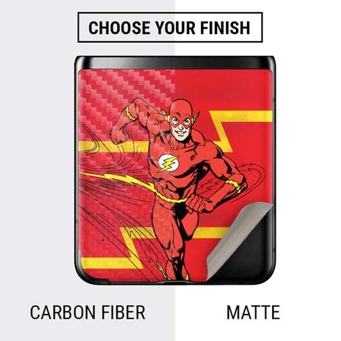 DC Comics The Flash Classic Art Running Pose Galaxy Z Flip Skin