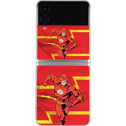 DC Comics The Flash Classic Art Running Pose Galaxy Z Flip3 5G Skin