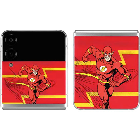 DC Comics The Flash Classic Art Running Pose Galaxy Z Flip4 5G Skin