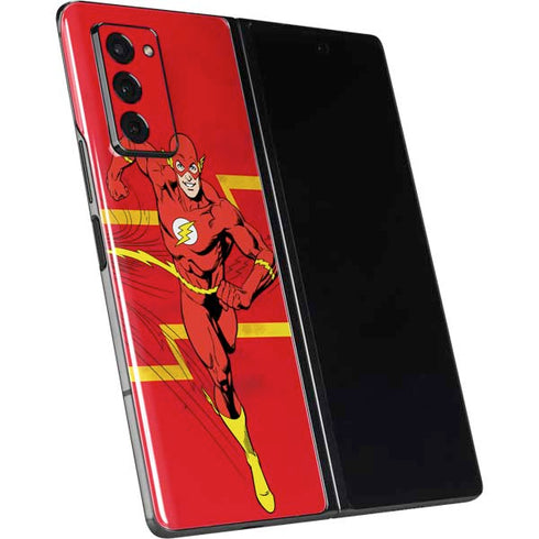 DC Comics The Flash Classic Art Running Pose Galaxy Z Fold2 5G Skin