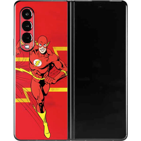 DC Comics The Flash Classic Art Running Pose Galaxy Z Fold3 5G Skin