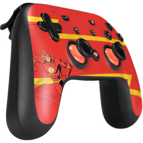DC Comics The Flash Classic Art Running Pose Google Stadia Controller Skin