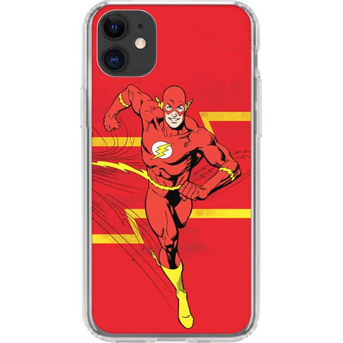 DC Comics Jagged Flash iPhone 11 Clear Case