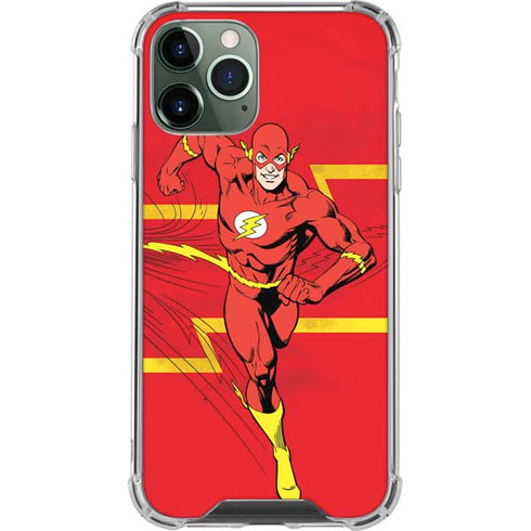 DC Comics The Flash Classic Art Running Pose iPhone 12 Pro Max Clear Case