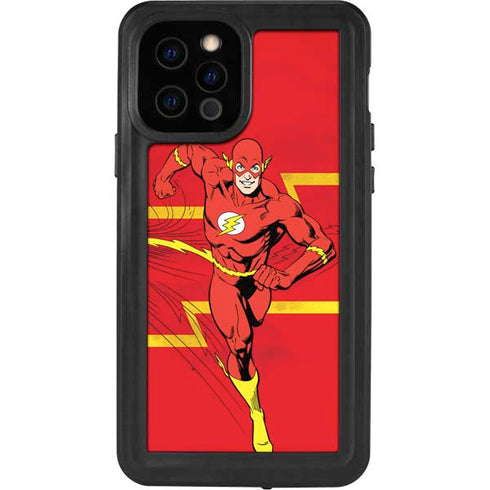 DC Comics The Flash Classic Art Running Pose iPhone 12 Pro Waterproof Case