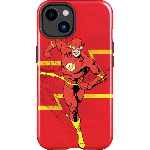 DC Comics The Flash Classic Art Running Pose iPhone 14 Plus Impact Case