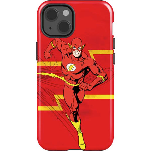 DC Comics The Flash Classic Art Running Pose iPhone 14 Impact Case
