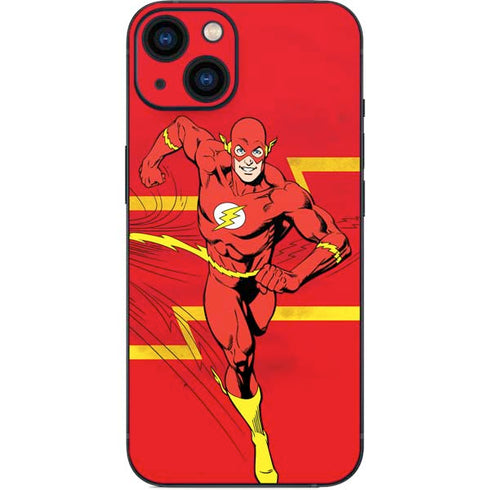 DC Comics The Flash Classic Art Running Pose iPhone 14 Plus Skin