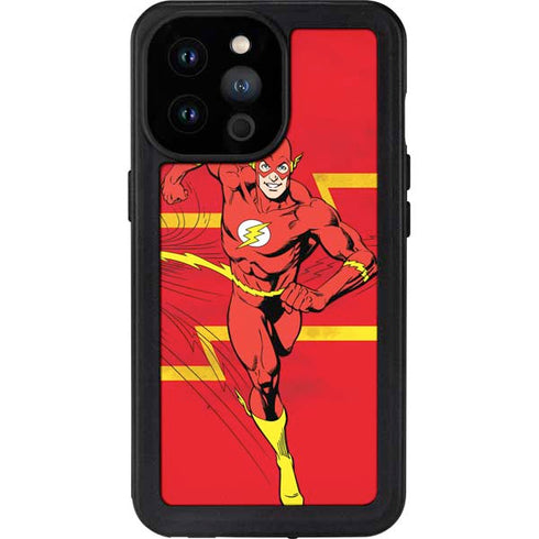 DC Comics The Flash Classic Art Running Pose iPhone 14 Pro Max Waterproof Case