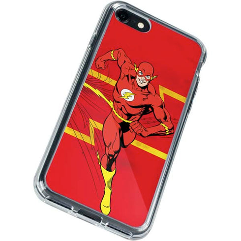 DC Comics The Flash Classic Art Running Pose iPhone SE (2nd & 3rd Gen) Clear Case