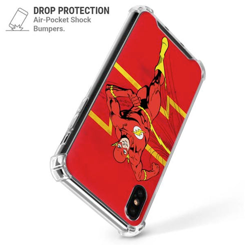 DC Comics Jagged Flash iPhone XS Max Clear Case