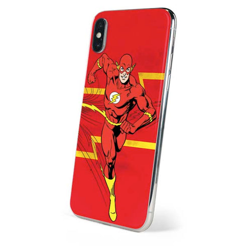 DC Comics The Flash Classic Art Running Pose iPhone XS Skin