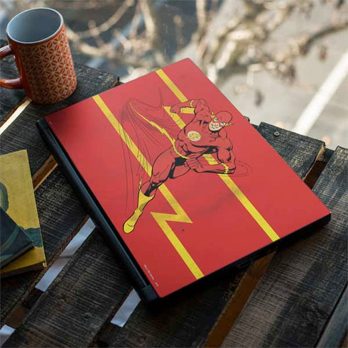 DC Comics The Flash Classic Art Running Pose MSI GS65 Stealth Laptop Skin