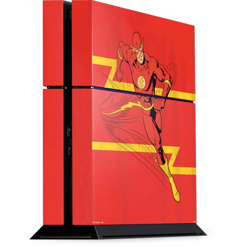 DC Comics The Flash Classic Art Running Pose PS4 Console Skin