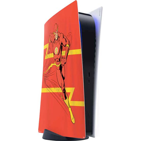 DC Comics The Flash Classic Art Running Pose PS5 Digital Edition Console Skin