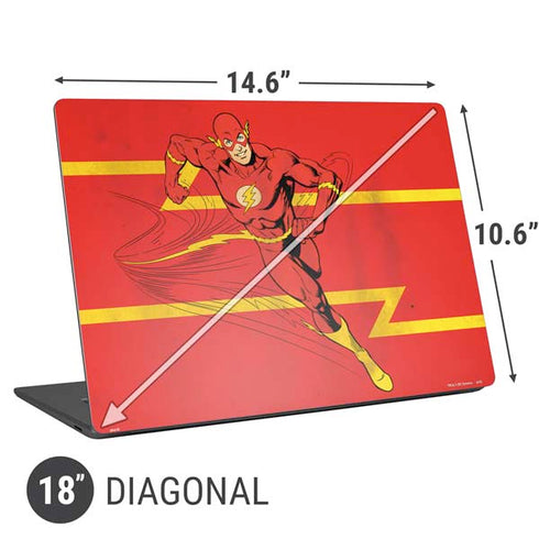 DC Comics The Flash Classic Art Running Pose Universal Laptop 18in (14.6 x 10.6in) Skin
