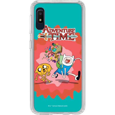 Adult Swim Adventure Time Jake and Finn Galaxy A10e Clear Case