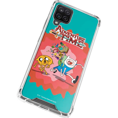 Adult Swim Adventure Time Jake and Finn Galaxy A12 Clear Case