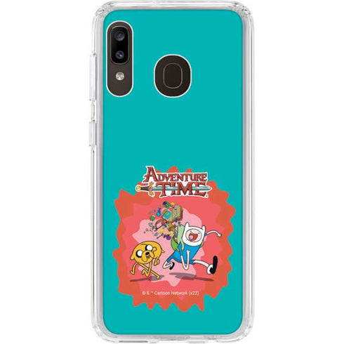 Adult Swim Adventure Time Jake and Finn Galaxy A20 Clear Case
