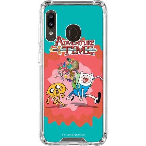 Adult Swim Adventure Time Jake and Finn Galaxy A30 Clear Case
