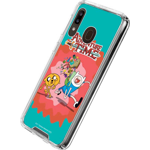 Adult Swim Adventure Time Jake and Finn Galaxy A30 Clear Case