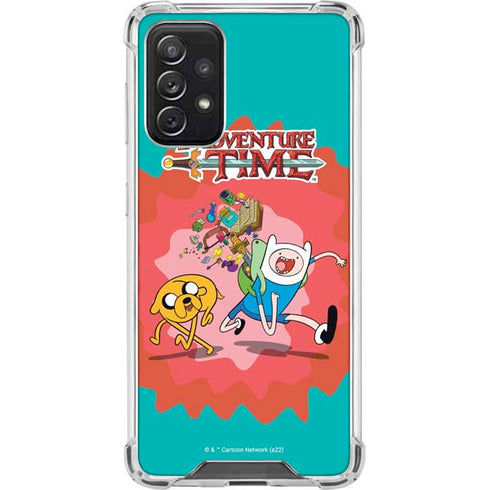 Adult Swim Adventure Time Jake and Finn Galaxy A72 5G Clear Case