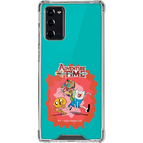 Adult Swim Adventure Time Jake and Finn Galaxy Note20 5G Clear Case