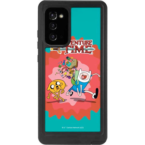 Adult Swim Adventure Time Jake and Finn Galaxy Note20 5G Waterproof Case