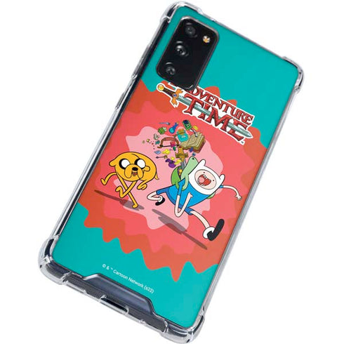 Adult Swim Adventure Time Jake and Finn Galaxy S20 FE Clear Case