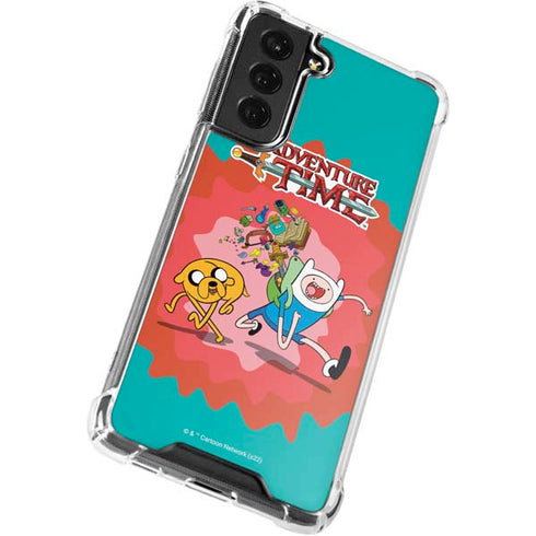 Adult Swim Adventure Time Jake and Finn Galaxy S22 Clear Case