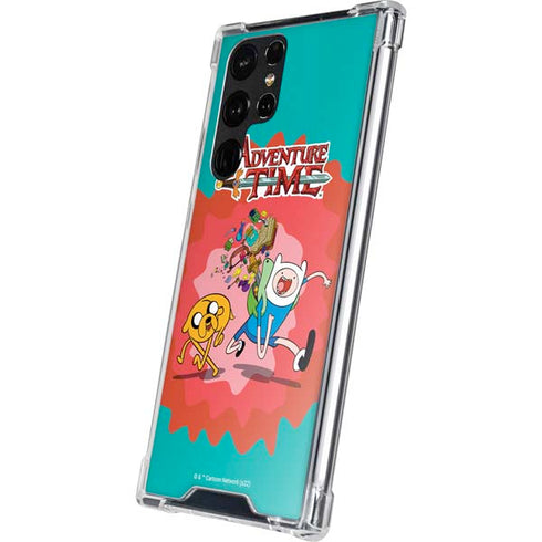 Adult Swim Adventure Time Jake and Finn Galaxy S22 Ultra Clear Case