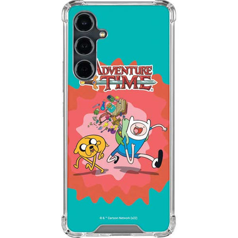 Adult Swim Adventure Time Jake and Finn Galaxy S23 FE Clear Case