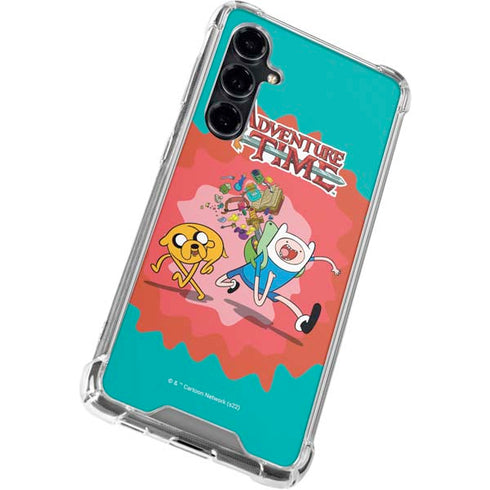 Adult Swim Adventure Time Jake and Finn Galaxy S23 FE Clear Case