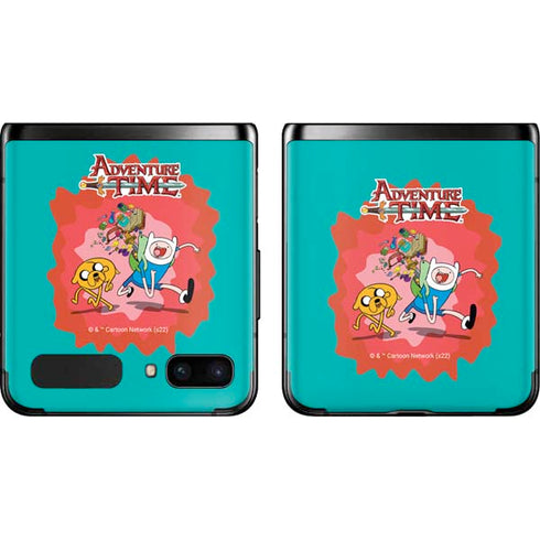 Adult Swim Adventure Time Jake and Finn Galaxy Z Flip Skin