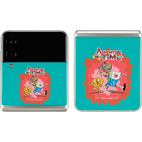 Adult Swim Adventure Time Jake and Finn Galaxy Z Flip3 5G Skin